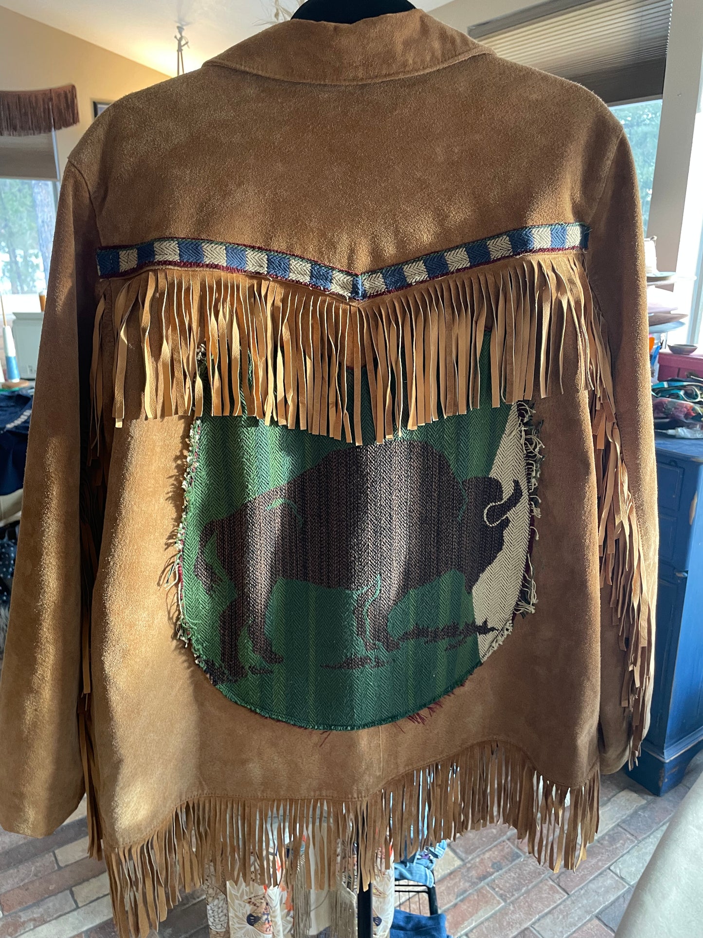 Vintage Leather Fringe Jacket